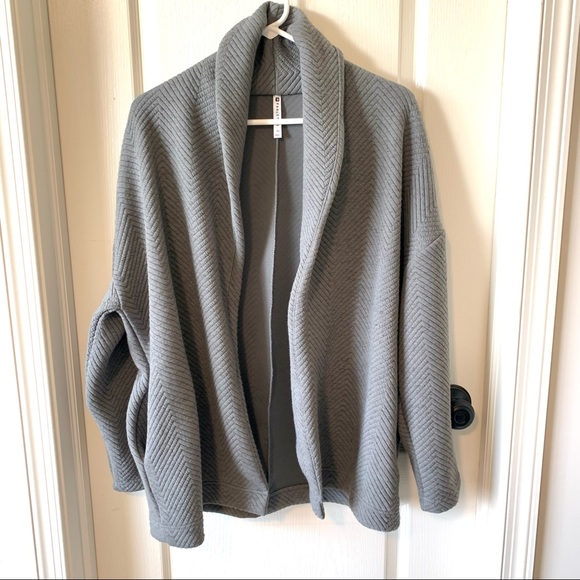 FABLETICS Vanessa Quilted Chevron Shawl Collar Open Cardigan—SZ. XS - Picture 11 of 16